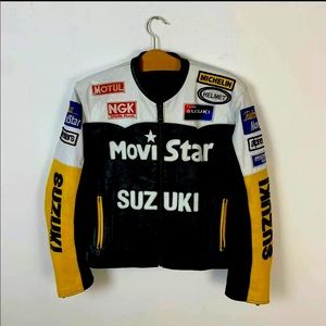 suzuki leather motorcycle jacket Women